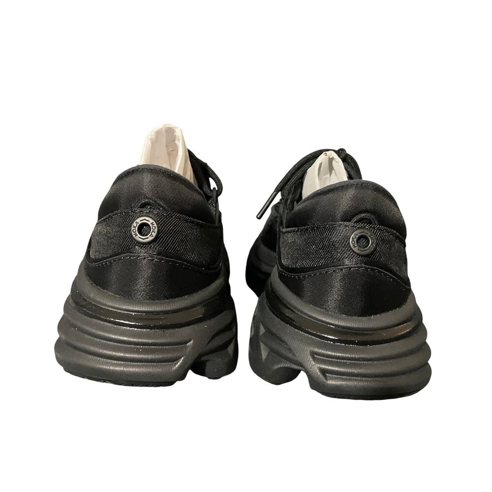 Hoka Bondi Mary Jane Shoes Womens Size 6 Black Leather Platform Sneakers 1171546 - Picture 4 of 7